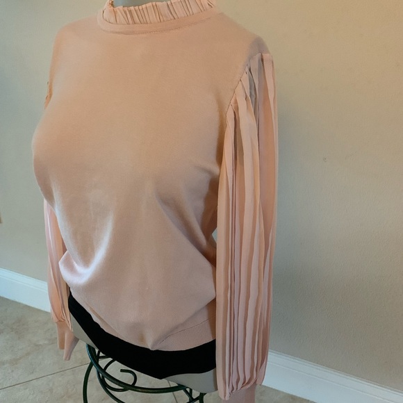 “Adrianna papell” , Sweater with silk sleeves - Picture 7 of 12